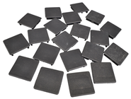 Black PVC End Caps for Slotted Channel 