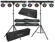 LED Stage Lighting Set with 8 Pre-Wire 