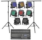 Stage Lighting Package with 8 RGBWA %2 