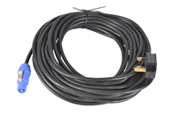 Powercon to 13A UK Mains Plug Lead w 