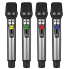 Quad UHF Handheld Wireless Microphone Sy 