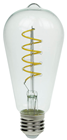 Funky Spiral Filament LED Lamp 4W E27% 