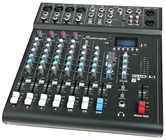 8 Channel PA Mixer with Effects &  