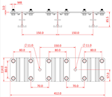 Doughty Studio Rail 80 Spacer Plates - 