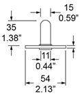 Socket for Plug in Caster 