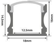 Aluminium LED Tape Profile - Tall Crow 