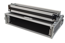 19 2U Flight Case 250mm Deep with%2 