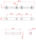 Doughty Studio Rail 60 Joint Kit - C 