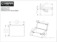 Universal Flight Case 800 X 605 X 42 