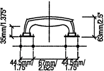 PLASTIC DROP HANDLE 