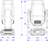 Briteq Blizzard LED Moving Head with Z 