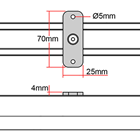 Doughty Rail Ceiling Bracket 