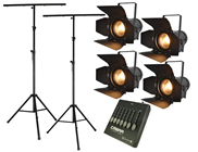 Complete Stage Lighting Kit with Warm  