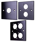 Black Wall Plate With D-Series Hole - Choice of Size