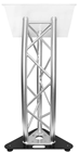 Truss Lectern with Acrylic Top and Front Display Holder