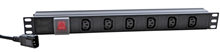 19 PDU with 6 x IEC Socket to I 