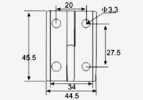 Slide-off Hinge Zinc Plated Steel 