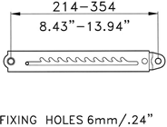 RATCHET STAY 214-354MM WITH SCREWS 