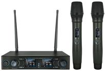 Twin Handheld UHF Microphone System DM%2 