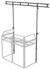 DJ Booth Overhead Kit with Adjustable  