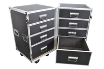 8 Drawer Flightcase Two Sections by Co 