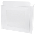 Equinox White DJ Booth 2 Shelves and%2 