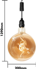 Battery Powered Pendulum Hanging Light w 