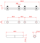 Doughty Studio Rail 80 Joint Kit 