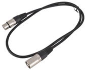 XLR Male to XLR Female Cable 1m 