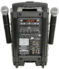 Portable PA System with UHF Mics, Bl 