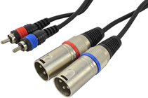 Cobra Phono RCA To XLR Male Leads Du 