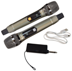 Dual UHF Handheld Microphone System 