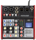 4 Channel Compact Mixer with USB &%2 