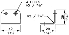 CORNER BRACKET WITH SCREWS PACK OF 8 