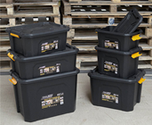 Heavy Duty Polypropylene Storage Box with Clip on Lid - Choice of Size