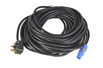 Powercon to 13A UK Mains Plug Lead w 