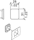 BLANKING PLUG FOR XLR SOCKET 