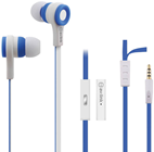 Rubberised Stereo Earphones with Hands-Fre 