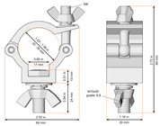 Half Coupler 32-35mm 75Kg 