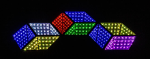 Hexagon 3D LED Effect Light with RGB%2 