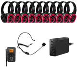 10 Way Silent Disco Bundle With Portab 