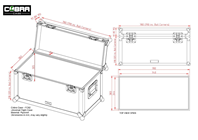 Universal Flight Case 800x400x425mm 