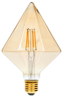 Dimmable LED Tri-Diamond Gold Filament L 