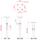 Doughty Studio Rail 80 Adjustable Extens 