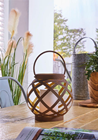 Solar LED Rattan Effect Table Light 