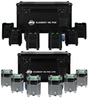 Outdoor IP54 Element H6 Pack with Flight Case - Choice of Colour