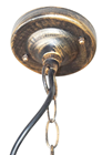 External Bronze Effect Hanging Chain Lig 