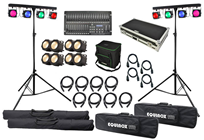 Powerful COB LED Stage Lighting Set. 