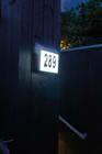 Solar LED House Number Wall Light 