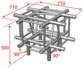 Contestage Quatro290 50mm Truss 4 Way  